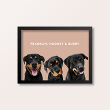 Load image into Gallery viewer, custom pet portrait