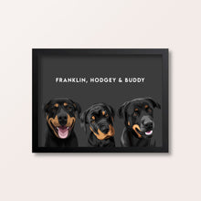 Load image into Gallery viewer, custom pet portrait