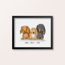 Load image into Gallery viewer, watercolour pet portrait