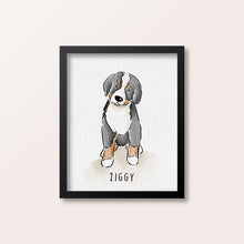 Load image into Gallery viewer, watercolour pet portrait
