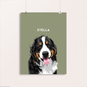 Custom Pet Portrait (Digital File Only)