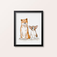 Load image into Gallery viewer, watercolour pet portrait
