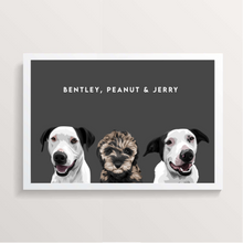 Load image into Gallery viewer, 4 Pet Portrait - A3
