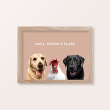 Load image into Gallery viewer, 6 Pet Portrait - A3
