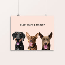 Load image into Gallery viewer, Custom Pet Portrait (7 Pets) (Digital Download)
