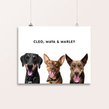 Load image into Gallery viewer, Custom Pet Portrait (7 Pets) (Digital Download)

